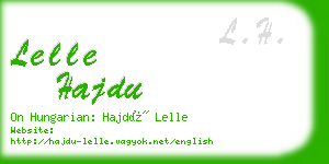 lelle hajdu business card
